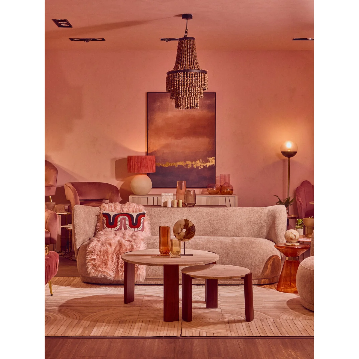 Bosie Lamina Pink Faux Fur Throw - Pink – image 5
