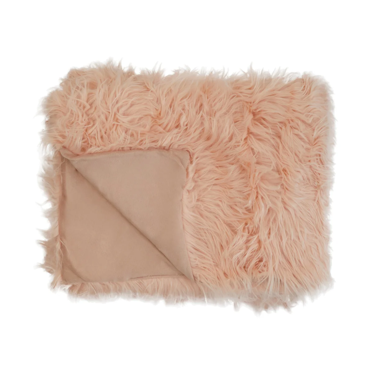Bosie Lamina Pink Faux Fur Throw - Pink – image 1