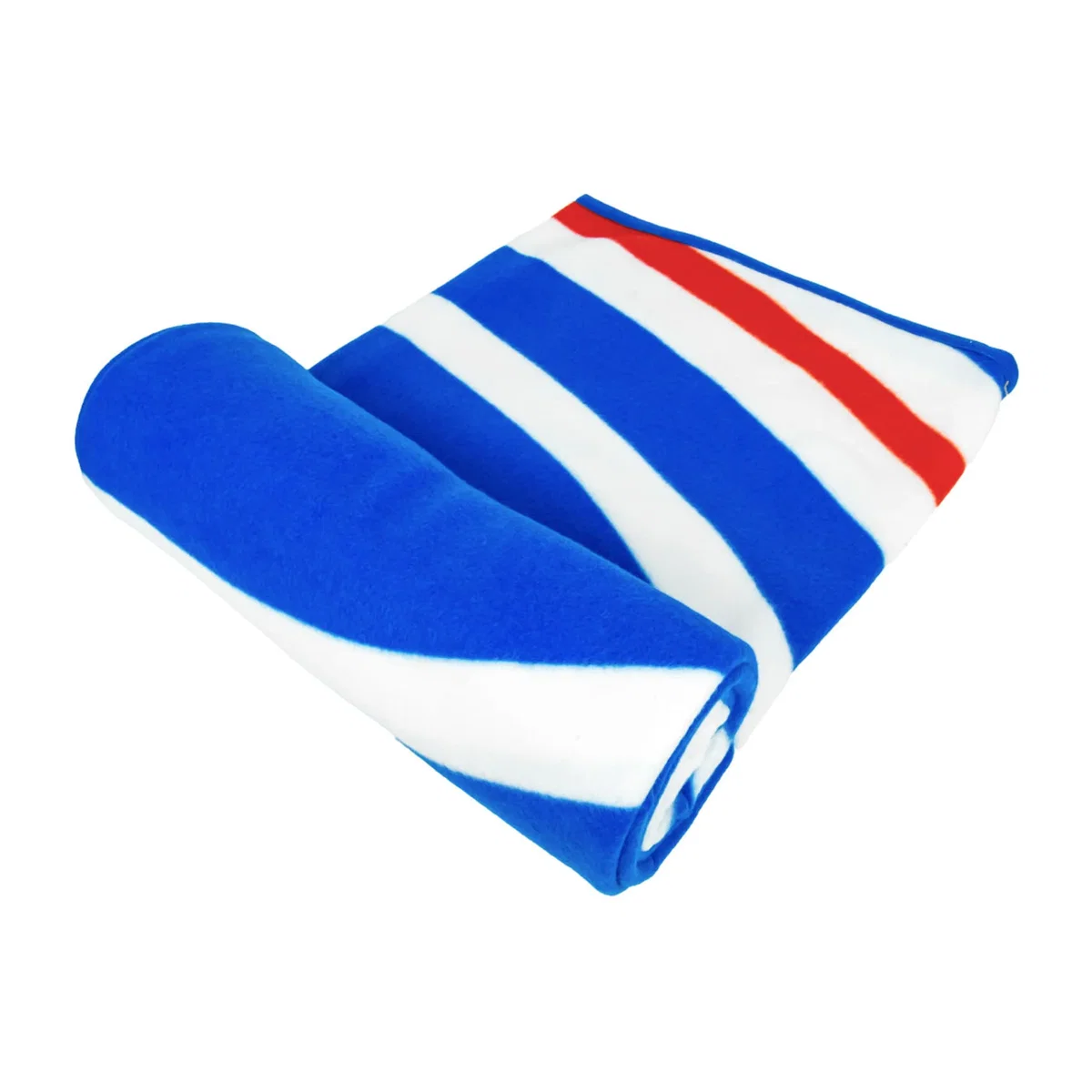 Rangers FC Pulse Fleece Blanket - Blue/Red/White