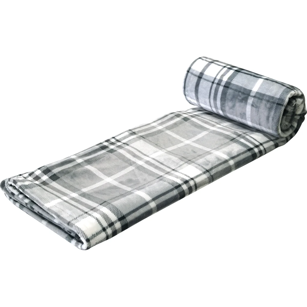 Balmoral Check Electric Heated Throw - Grey – image 3