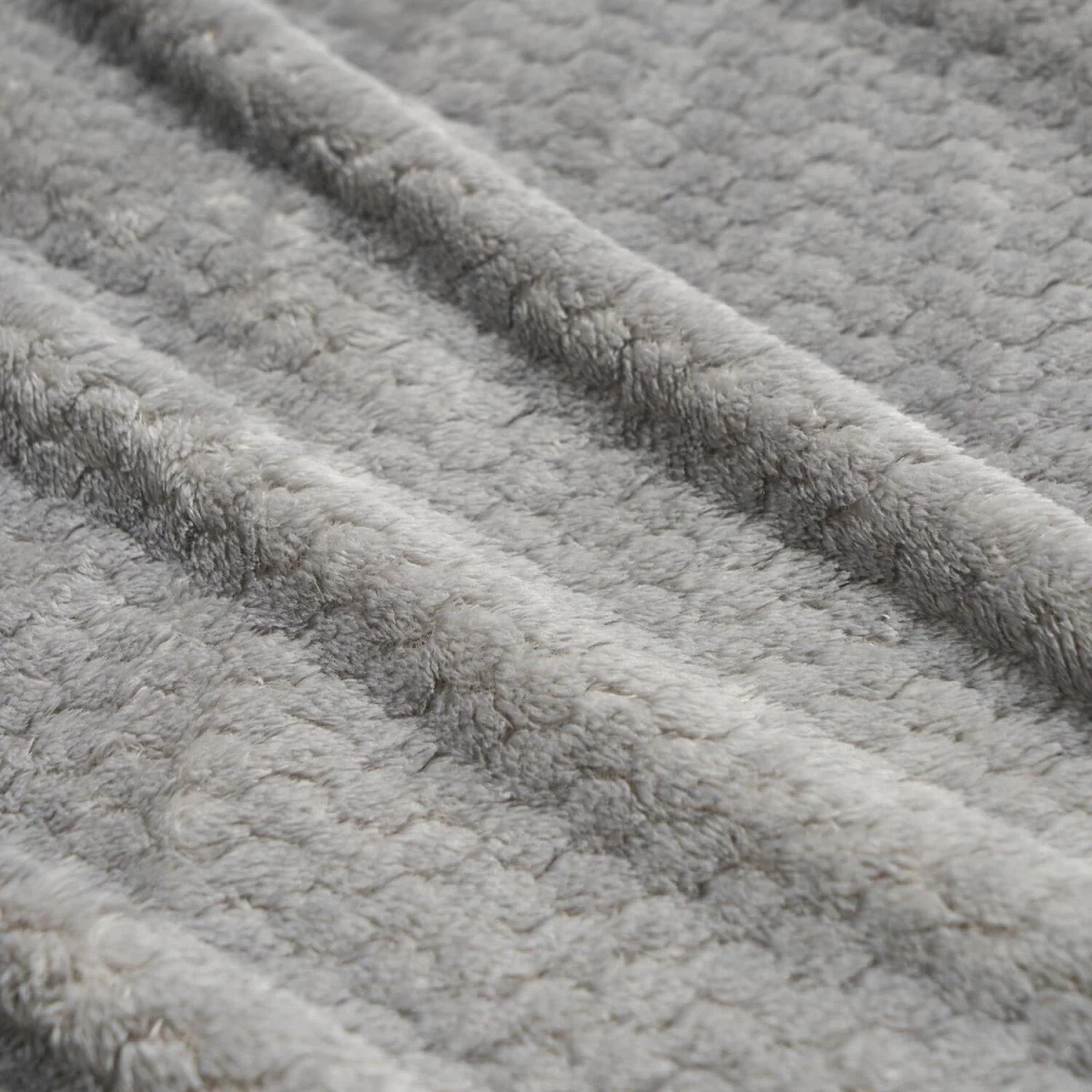 OHS Waffle Fleece Throw - Mid Grey / 200cm – image 6