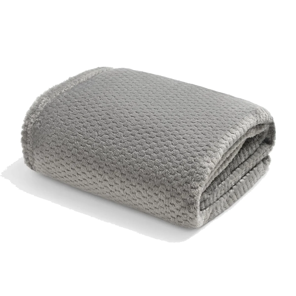 OHS Waffle Fleece Throw - Mid Grey / 200cm – image 1