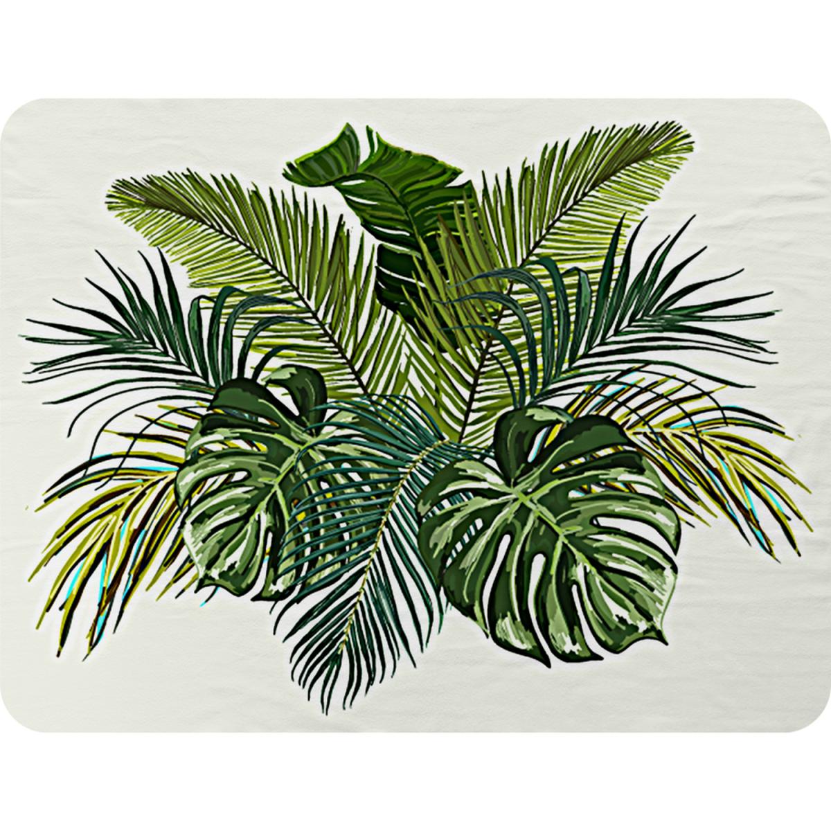 Green Tropical Foliage Blanket - Green – image 2