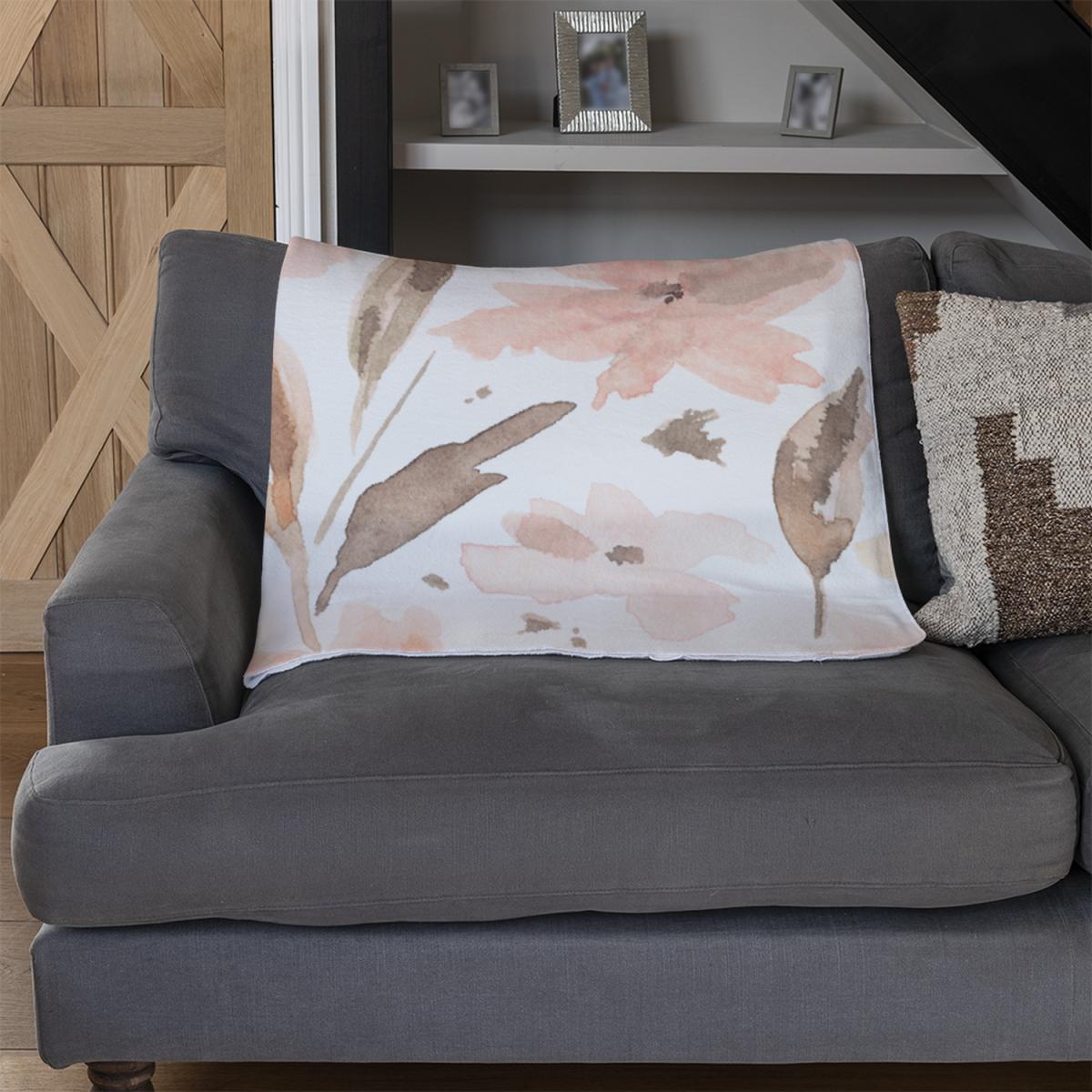 Pink Watercolour Blanket - Orange – image 3