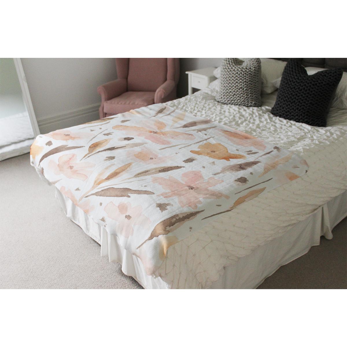 Pink Watercolour Blanket - Orange – image 4