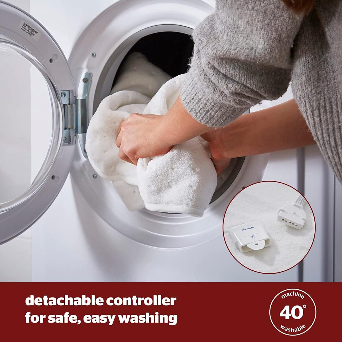Comfort Control Electric Blanket - White / Single – image 4