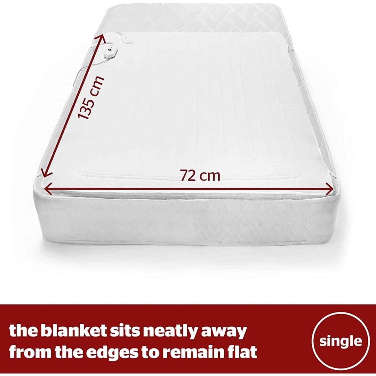 Comfort Control Electric Blanket - White / Single – image 6