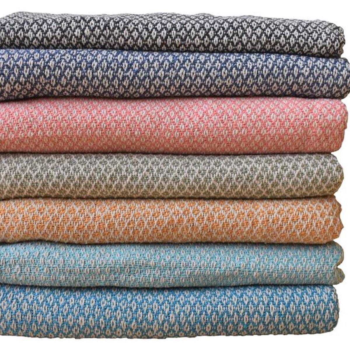 Cotton Handloom Throw - Orange – image 2