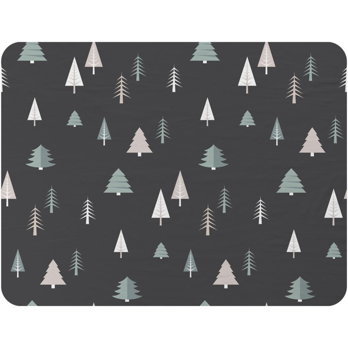 Christmas Winter Forest Soft Blanket - Black – image 2