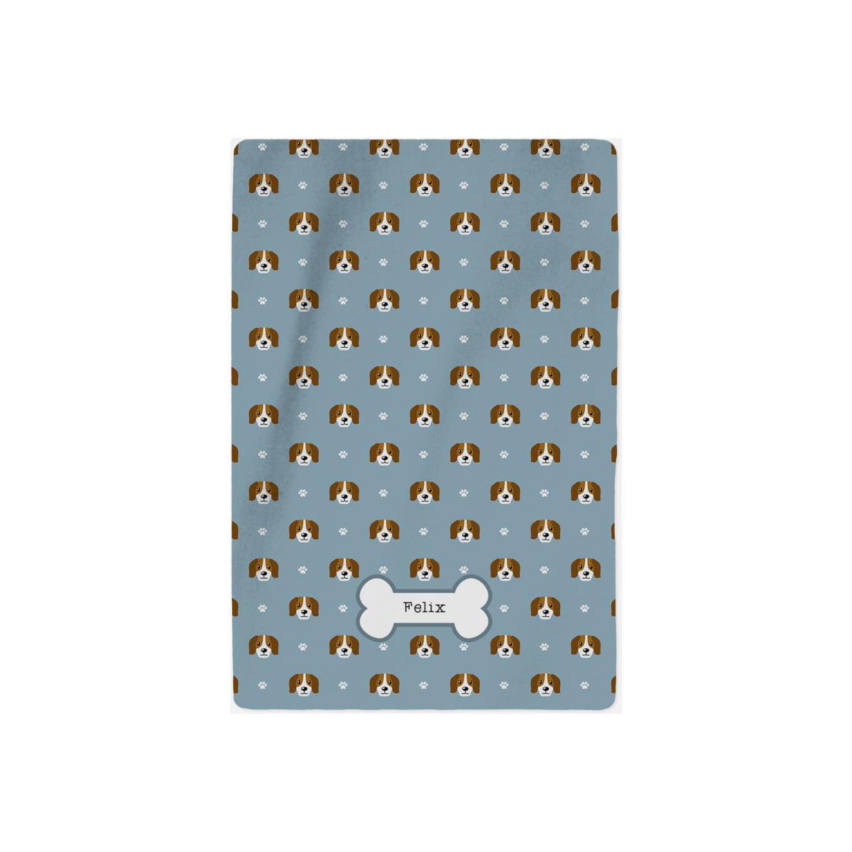 Personalised Beagle Blanket - Pattern – image 1