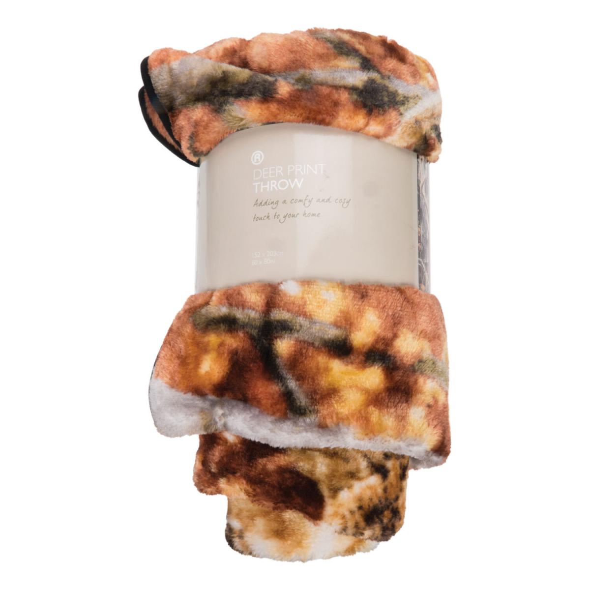 Deer Print Throw – image 2