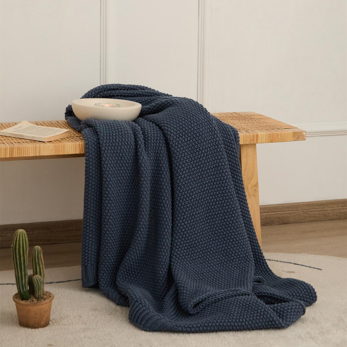 Mola Acrylic Throw Blanket - Blue – image 1