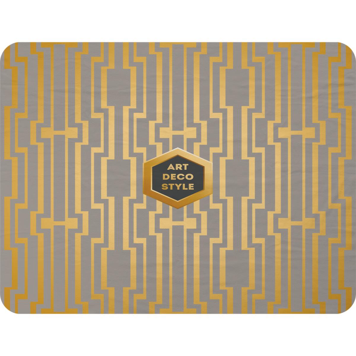 Art Deco Style Blanket - Gold – image 2