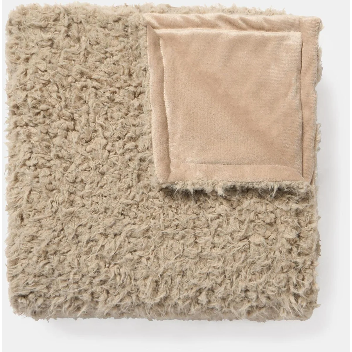 OHS Sofia Faux Fur Throw - Mink – image 4