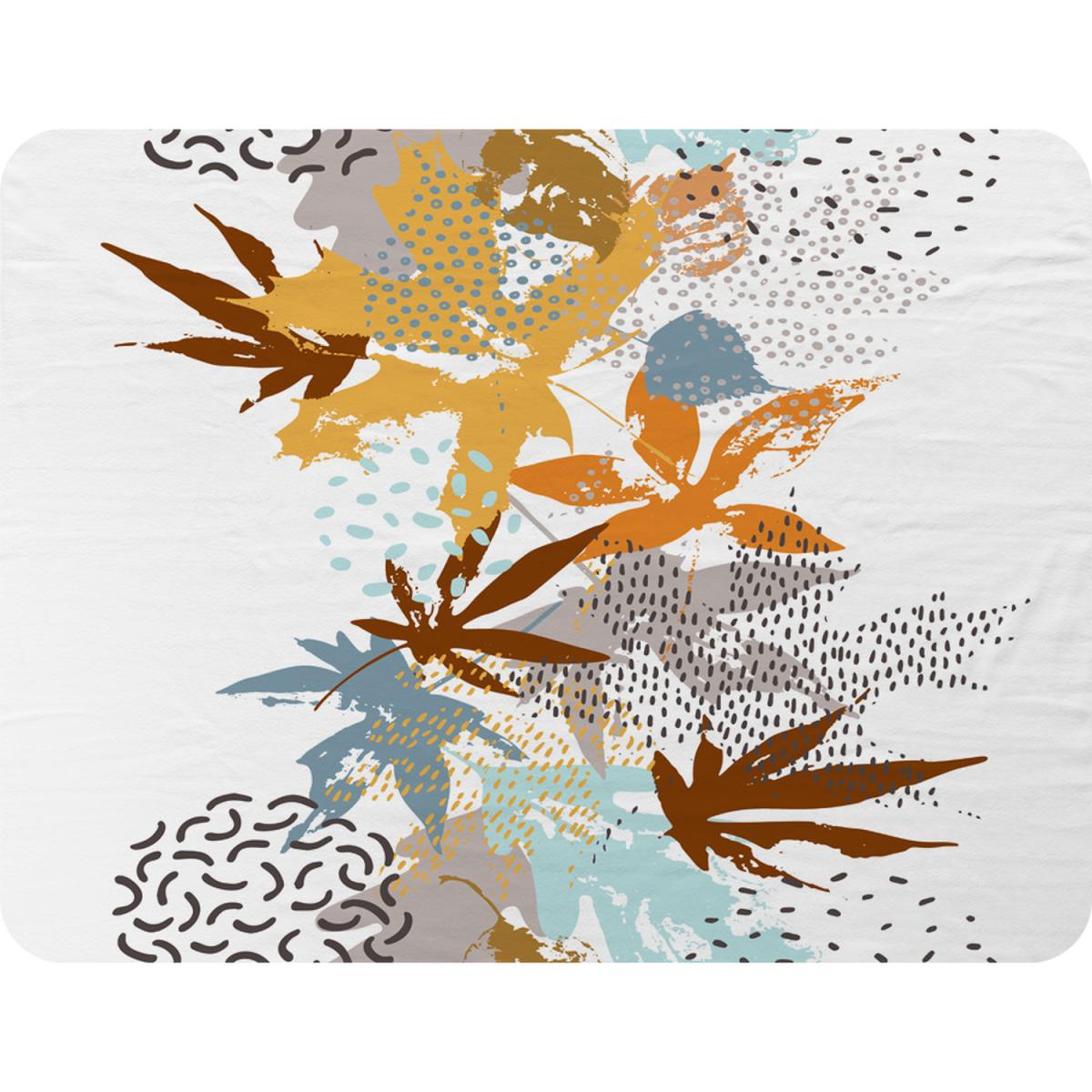 Japanese Leaves Blanket - Orange – image 2