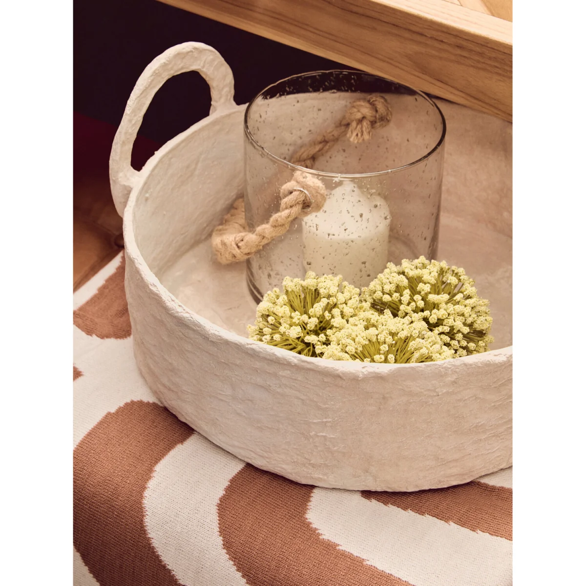 Bosie Ozella Natural And Terracotta Throw - Brown – image 2