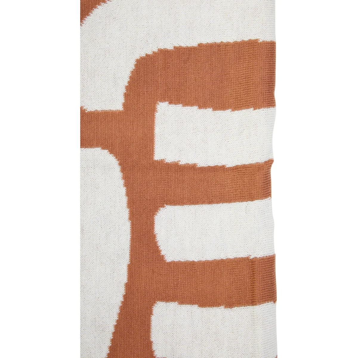Bosie Ozella Natural And Terracotta Throw - Brown – image 3