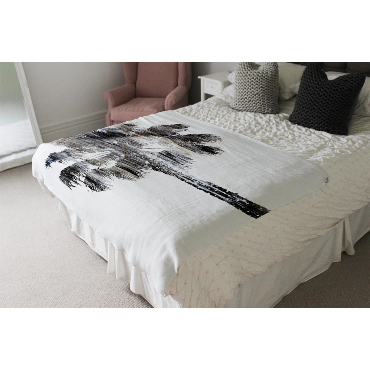 Tall Palm Blanket - Black – image 4