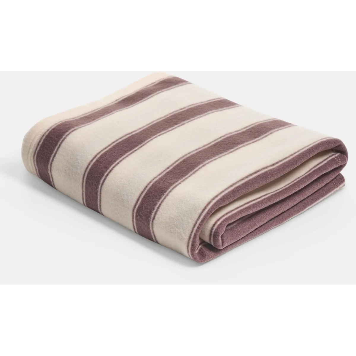 OHS Vintage Stripe Fleece Throw - Chocolate – image 4