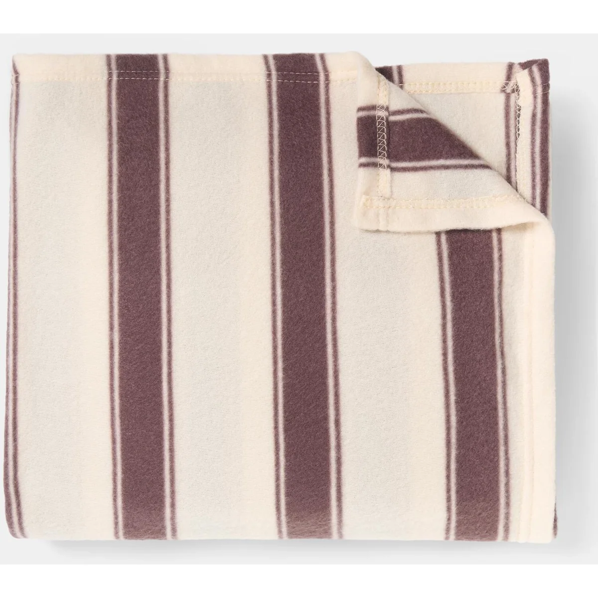 OHS Vintage Stripe Fleece Throw - Chocolate – image 5