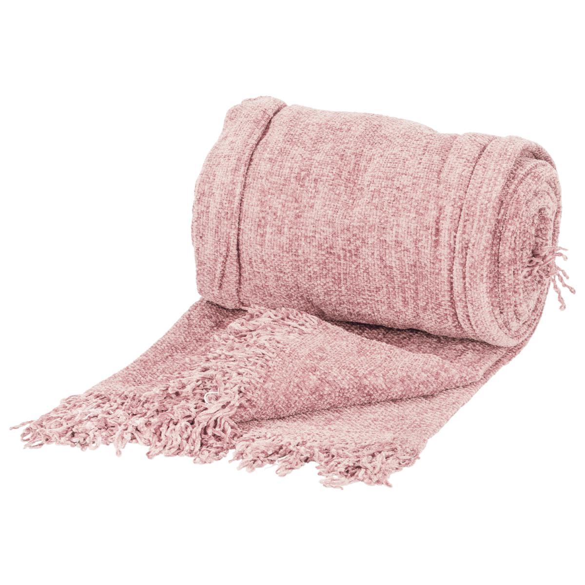 Trafalgar Chenille Throw Grey - Rose – image 2