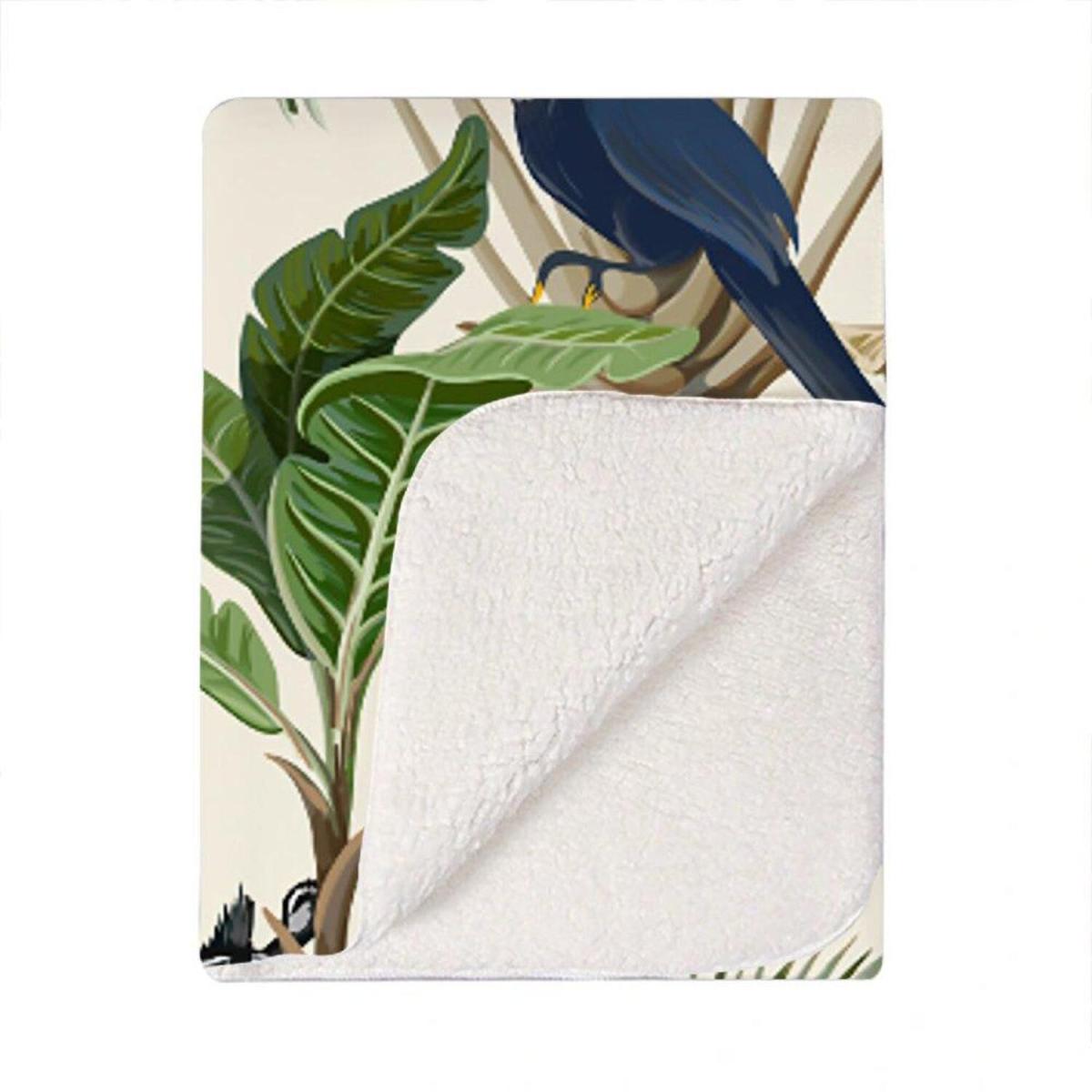 Exotic Trees And Animals Blanket - Green – image 2