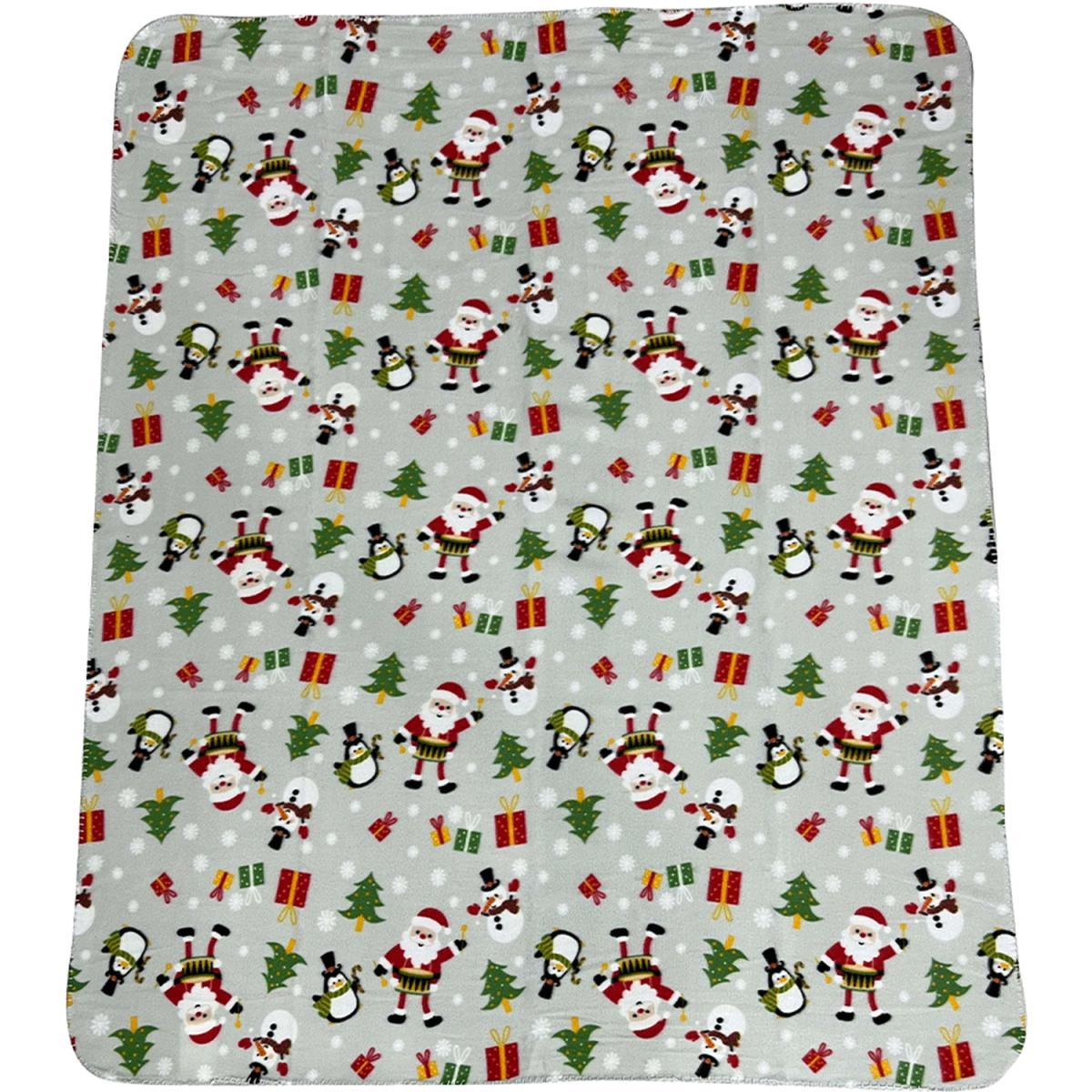 Cute Supersoft Christmas Theme Character Blanket Throw - Grey or Red – image 4