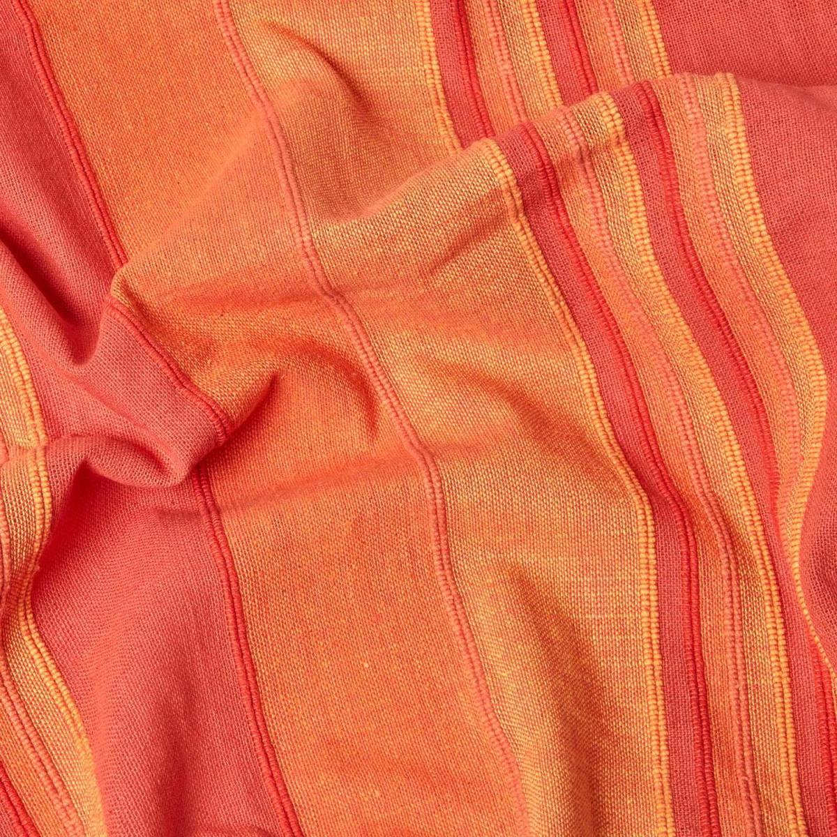 Cotton Morocco Striped Terracotta Throw - Terracotta / 255 x 360 cm – image 2