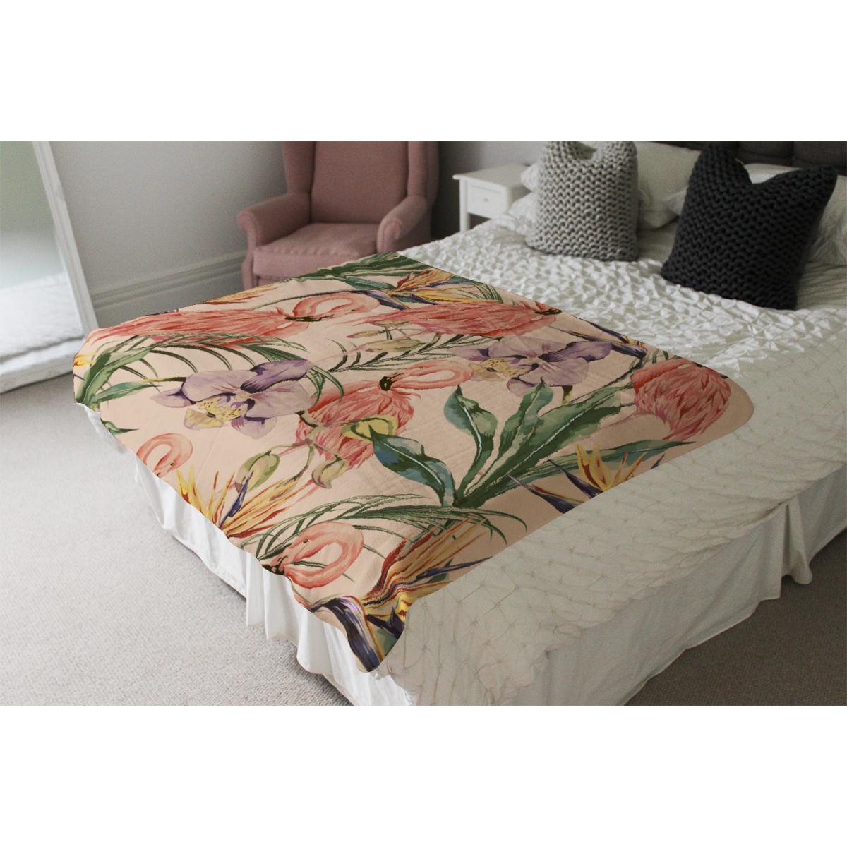 Tropical Flamingo Blanket - Pink – image 4