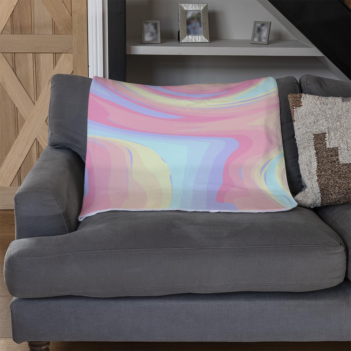 Colorful Marble Blanket - Pink – image 2