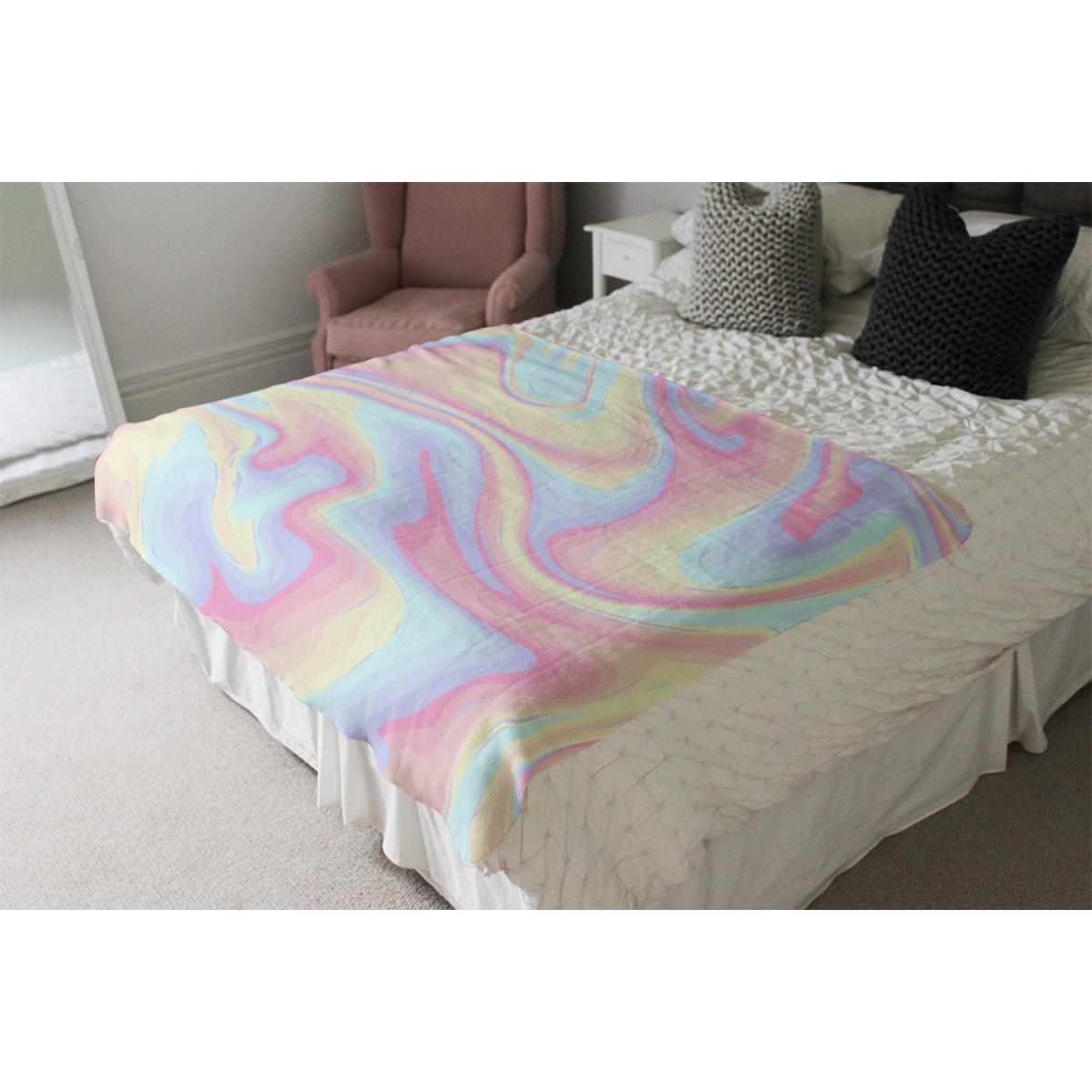 Colorful Marble Blanket - Pink – image 3