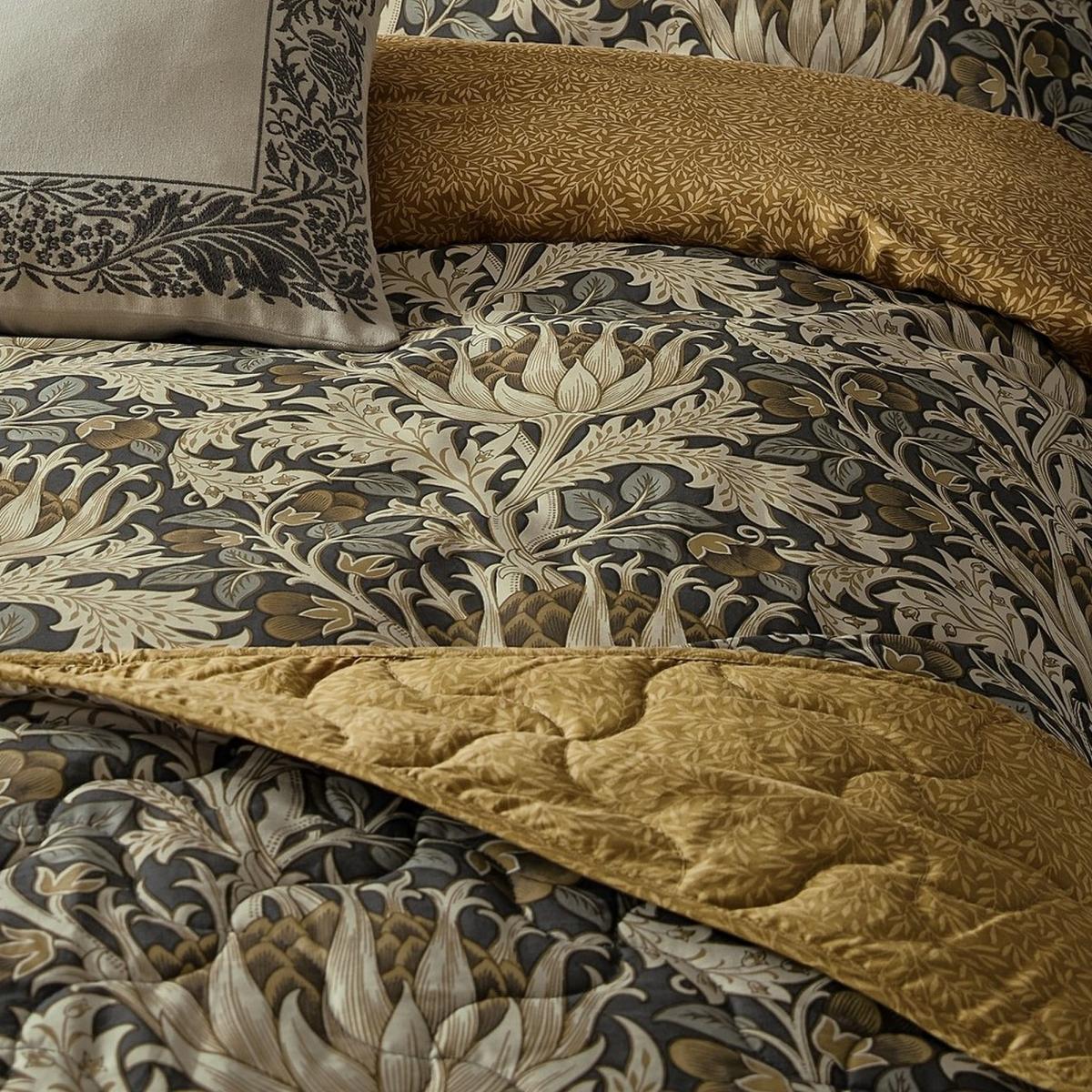 Artichoke Throw in Charcoal And Mustard by Morris & Co – image 2