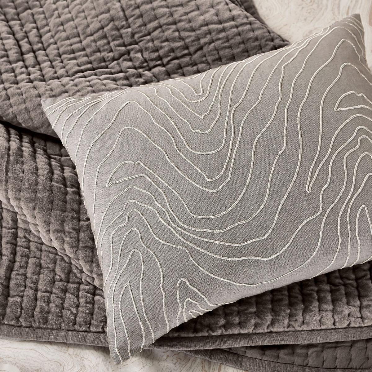 Makrana Velvet Throw by Harlequin in Silver Grey – image 2