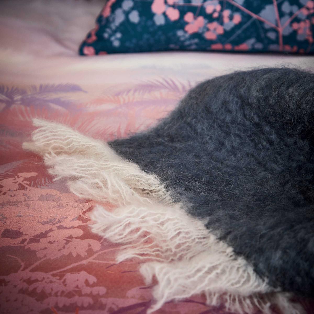 Kimono Jacquard Throw by Clarissa Hulse in Navy Blue – image 2