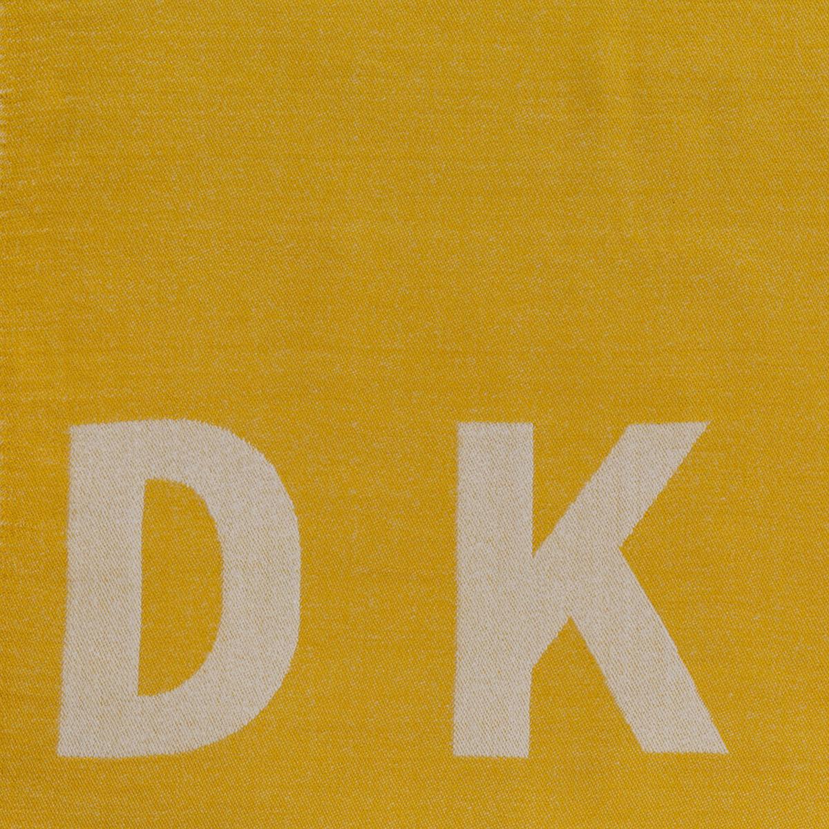 Engineered Tassel Throw By DKNY in Mustard White – image 2