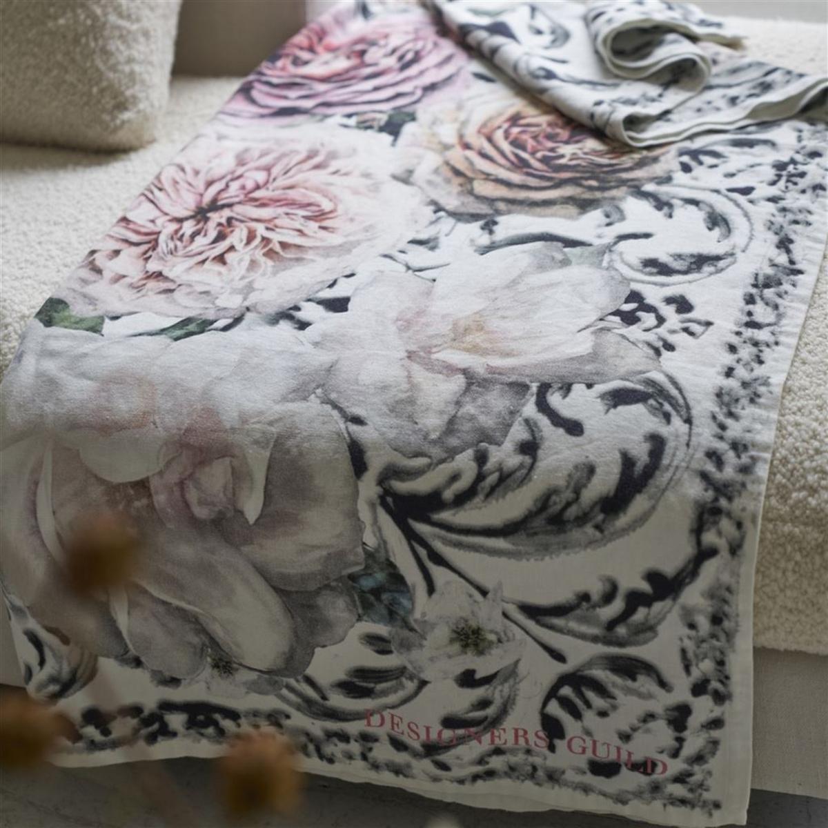 Pahari Lino Tuberose Linen Throw By Designers Guild – image 1