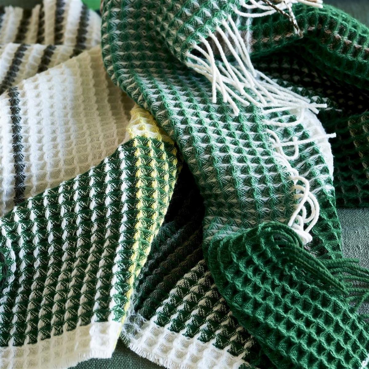 Florentin Emerald Woven Throw in By Designers Guild – image 2