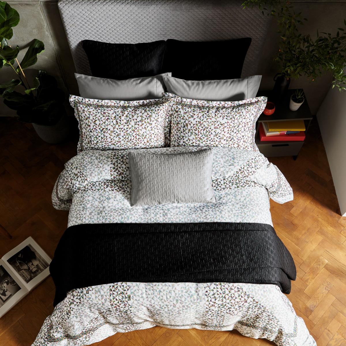 T Quilted Throw by Designer Ted Baker in Black – image 2