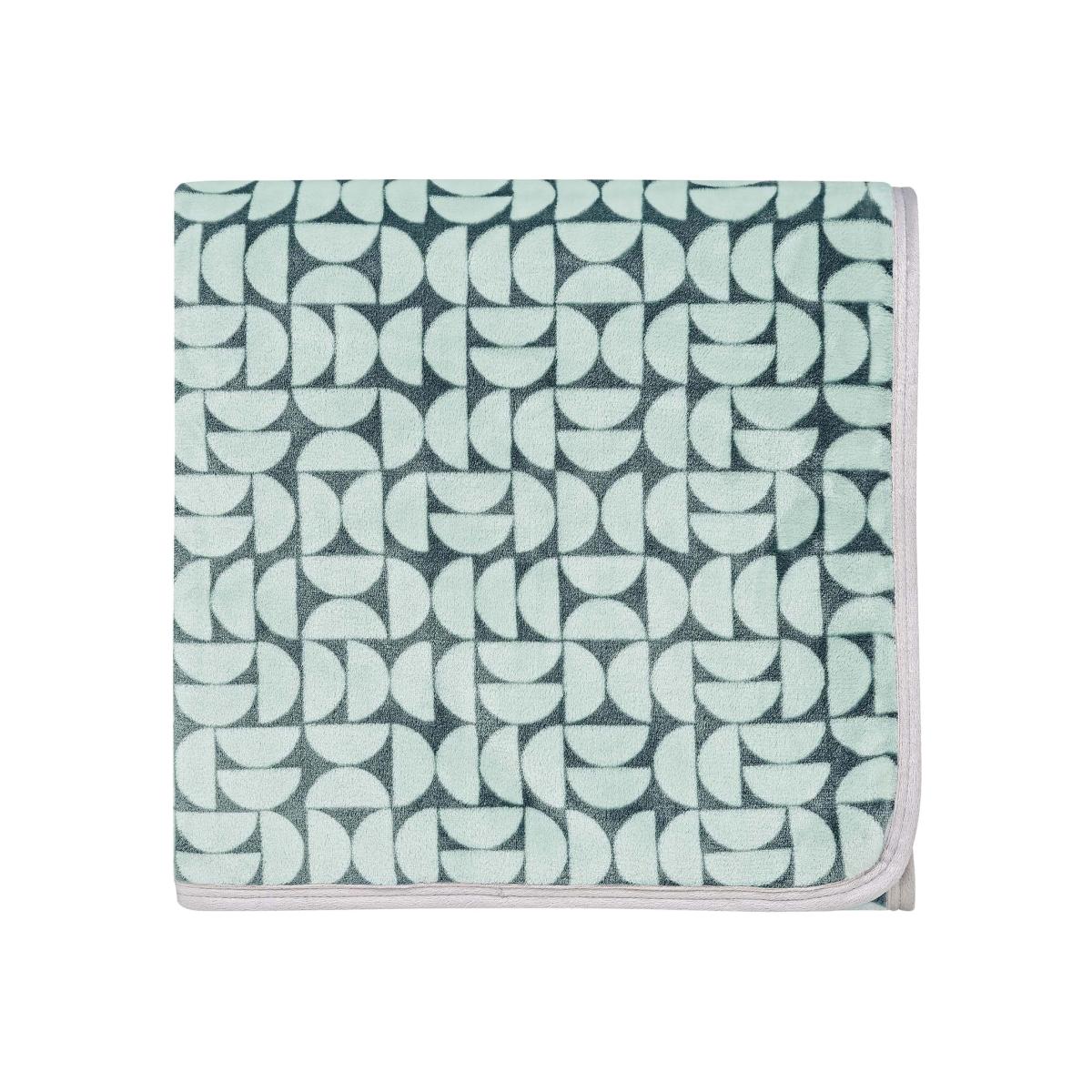 Liv Tolka Fleece Throw By Helena Springfield in Teal Green