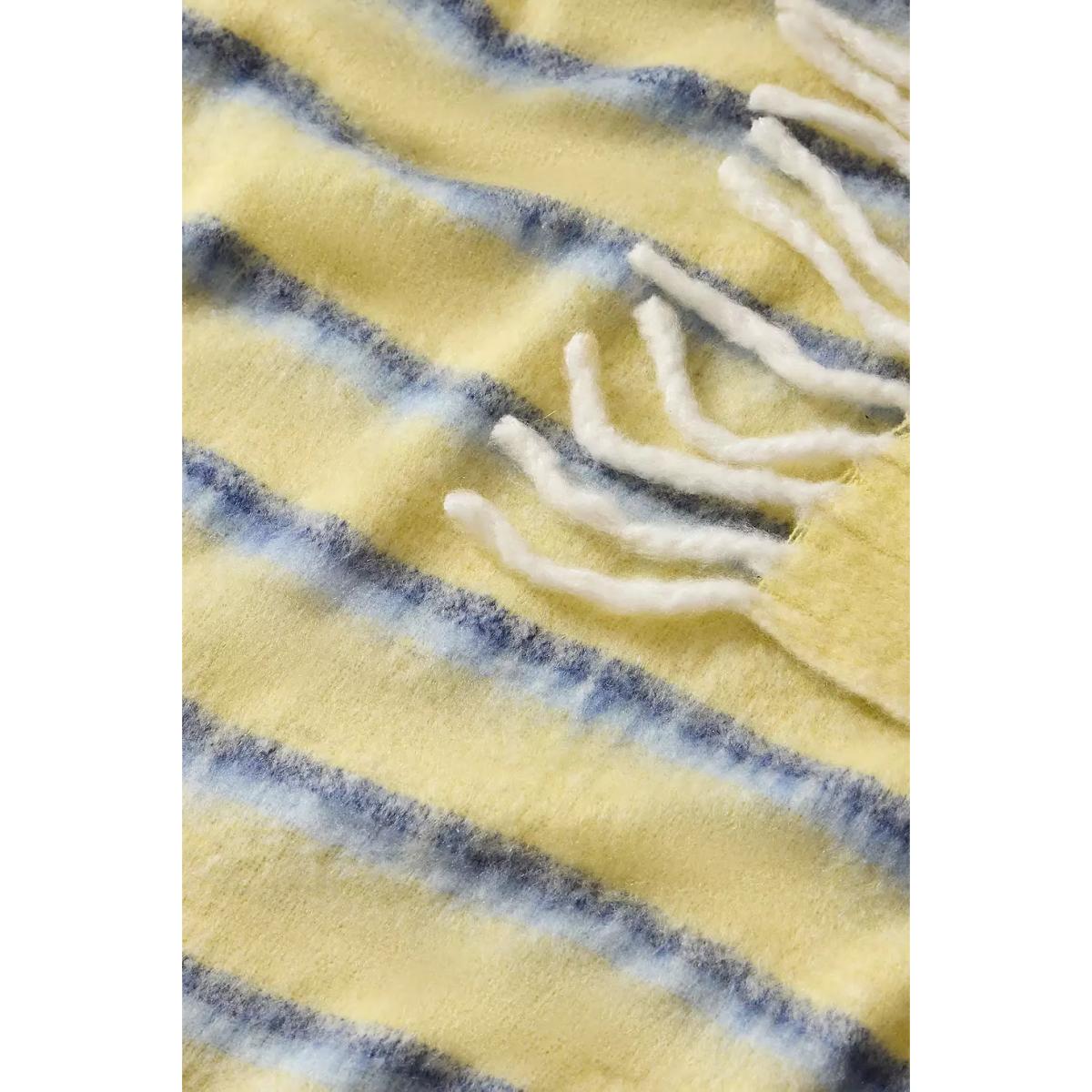 Yellow Striped Cosy Throw - Yellow ALL at Urban Outfitters – image 5