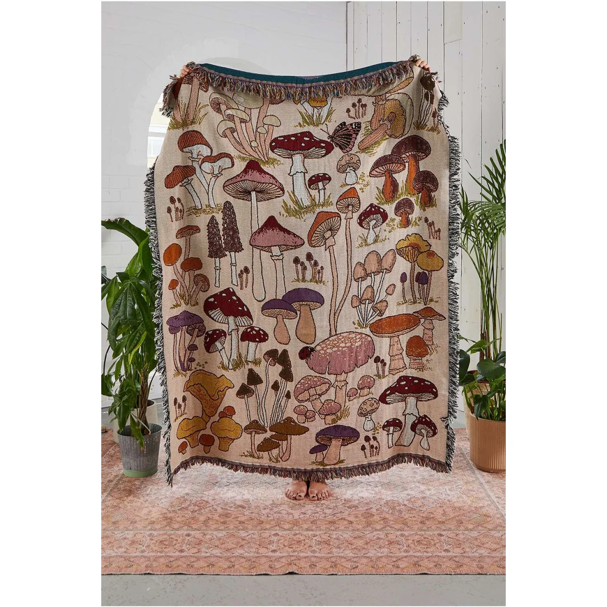 Valley Cruise Fungi Art Throw - Assorted ALL at Urban Outfitters – image 2