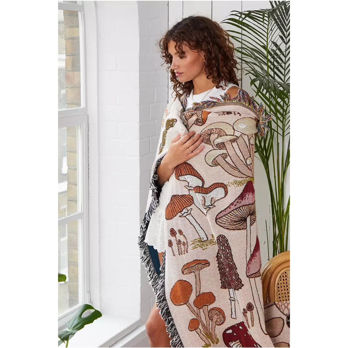 Valley Cruise Fungi Art Throw - Assorted ALL at Urban Outfitters – image 5
