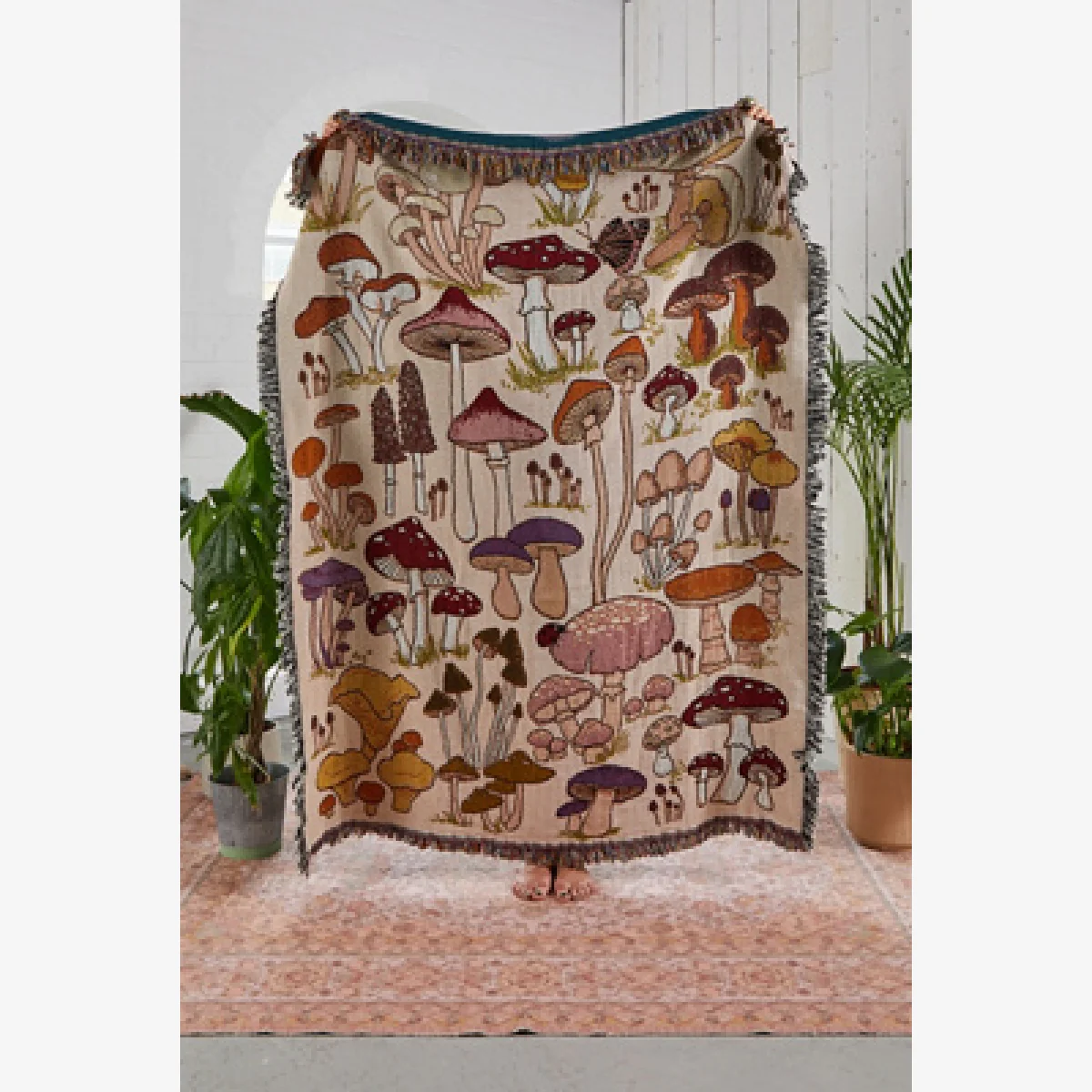 Valley Cruise Fungi Art Throw - Assorted ALL at Urban Outfitters – image 1