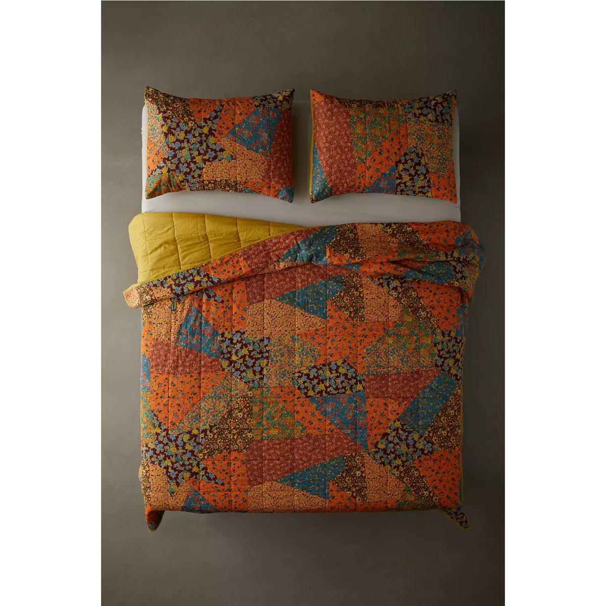 Urban Outfitters Bonnie Floral Patchwork Quilt 218cm x 218cm – image 2
