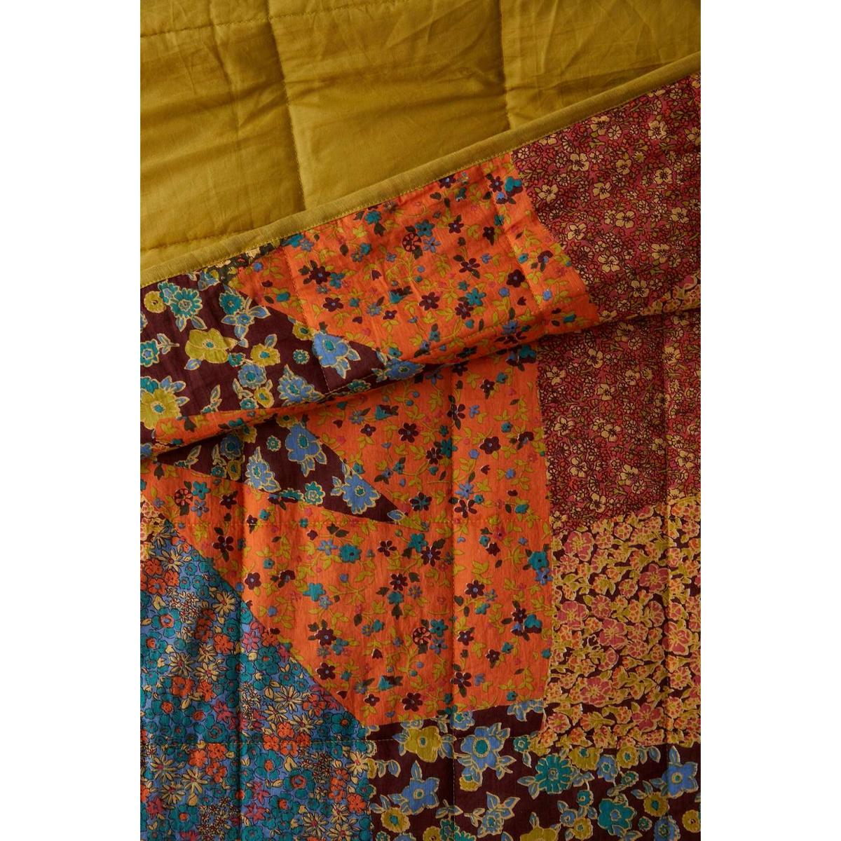 Urban Outfitters Bonnie Floral Patchwork Quilt 218cm x 218cm – image 3