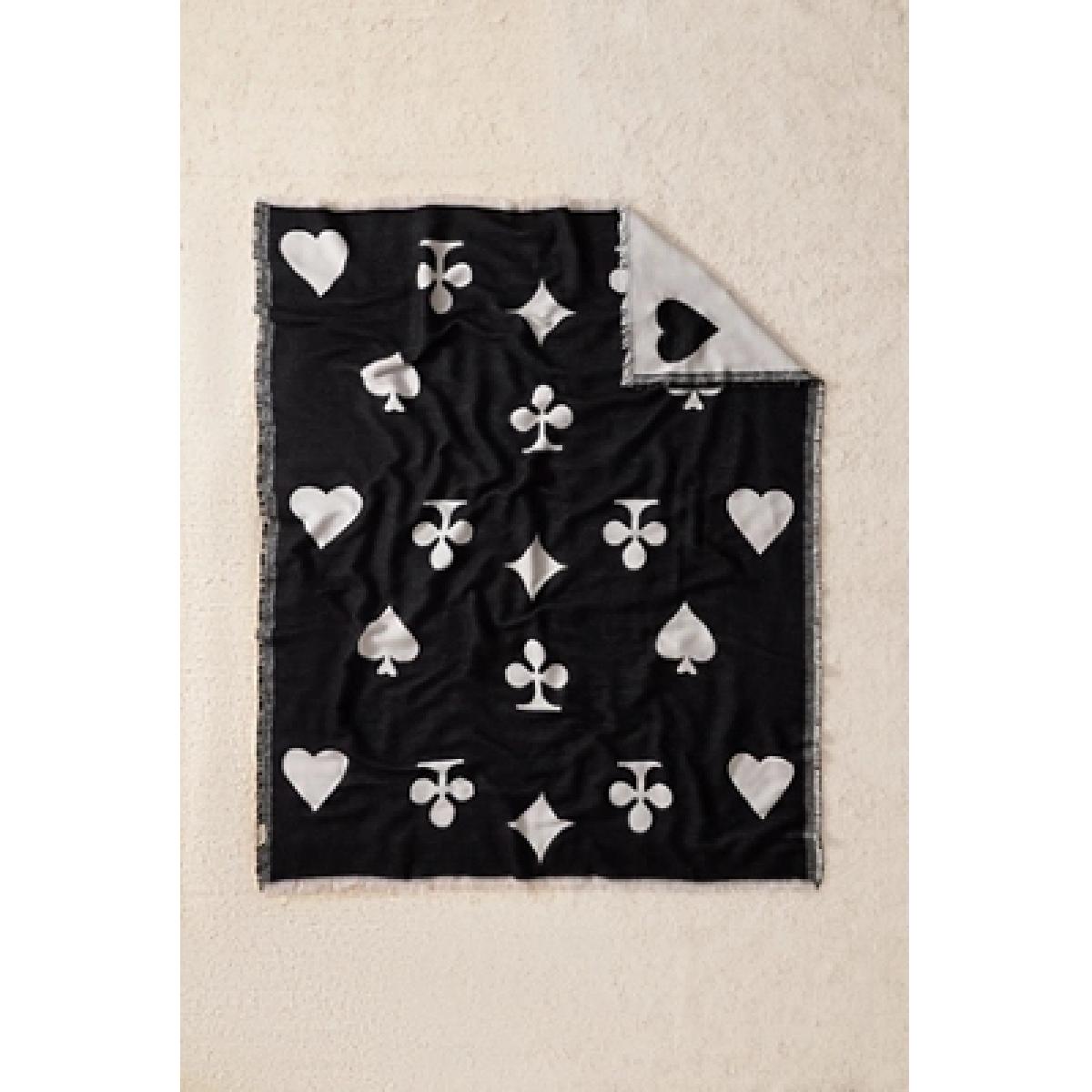 Deck Of Cards Throw - Black/White 125cm x 150cm at Urban Outfitters – image 11