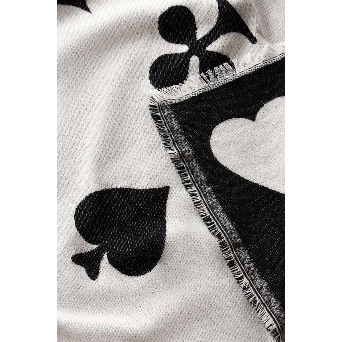 Deck Of Cards Throw - Black/White 125cm x 150cm at Urban Outfitters – image 7