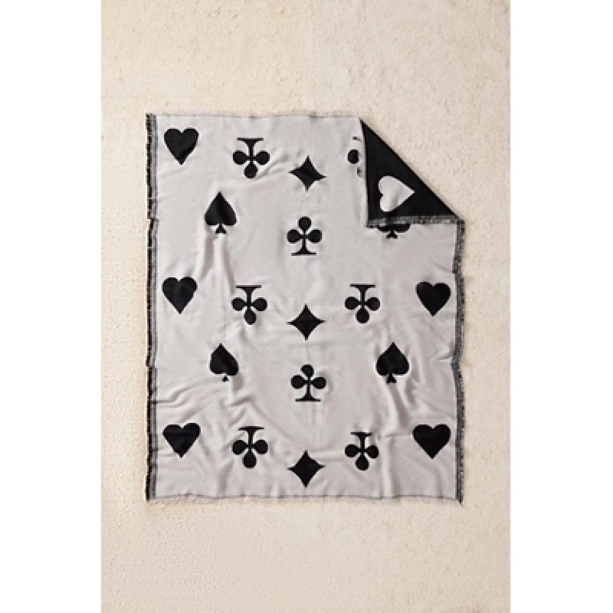 Deck Of Cards Throw - Black/White 125cm x 150cm at Urban Outfitters – image 10