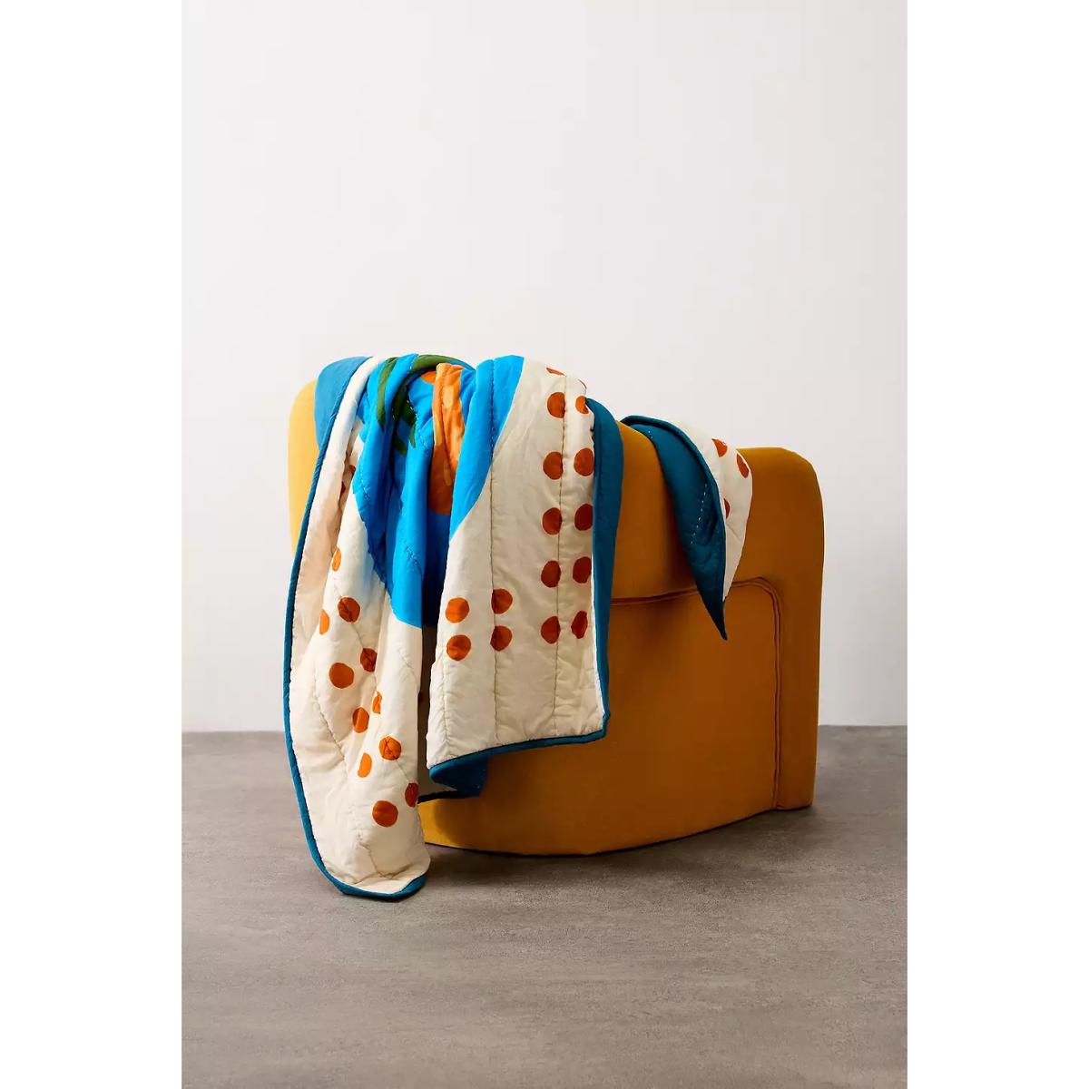 Palm Tree Quilted Throw 152cm x 127cm at Urban Outfitters – image 2