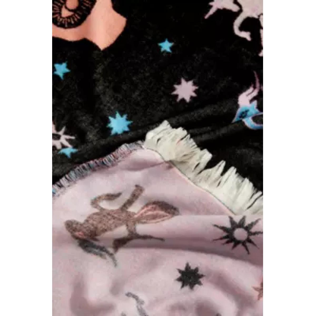 Mystical Throw Blanket - Black ALL at Urban Outfitters – image 7